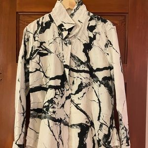 Wild Fang Marble pattern button down - Large